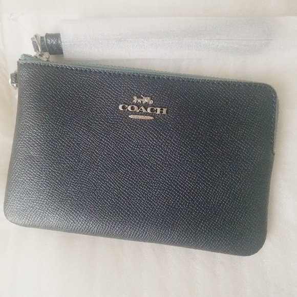 Coach Handbags - Coach Jewel C Charm Crossgrain Leather Wallet Bag